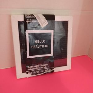 ArtMinds Hello Beautiful White Letter Board